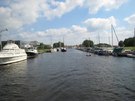 Aanloop kanaal naar de binnenhaven van Elburg